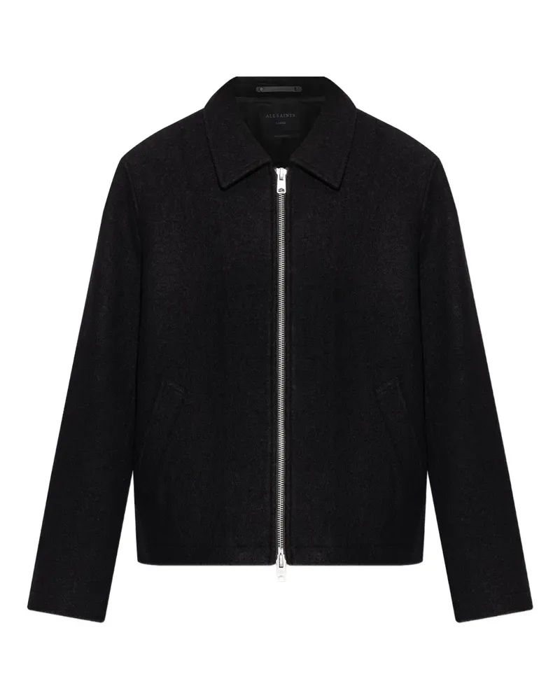 AllSaints Jacke mit Reißverschluss - Schwarz Schwarz