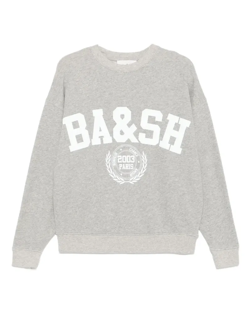 ba&sh logo-print sweatshirt - Grau Grau