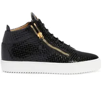 Kriss Sneakers aus gewebtem Leder - Schwarz