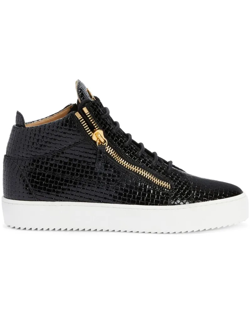 Giuseppe Zanotti Kris Sneakers mit Webmuster Schwarz