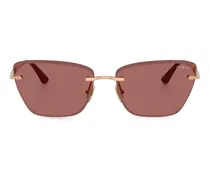Sonnenbrille mit Cat-Eye-Gestell - Rosa