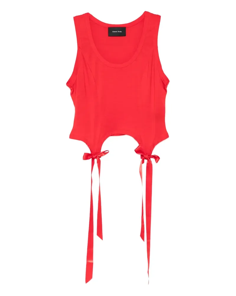 Simone Rocha Bow Tail Easy Top - Rot Rot