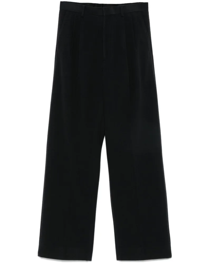 AURALEE Hose aus Flanell - Schwarz Schwarz