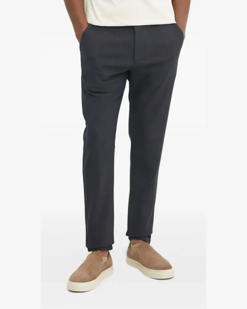 LES DEUX Hose mit Fischgrätenmuster - Blau Blau