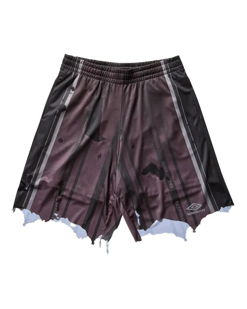 Umbro Shorts im Distressed-Look - Violett Violett