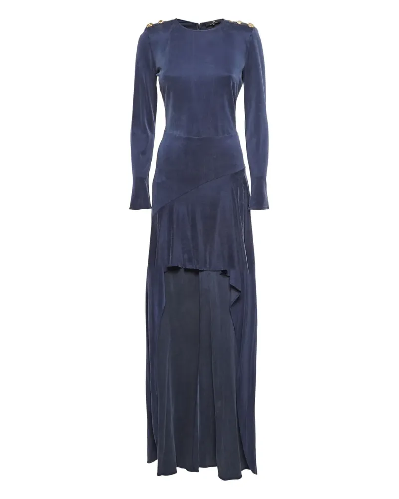 Elisabetta Franchi Langärmeliges Maxikleid - Blau Blau