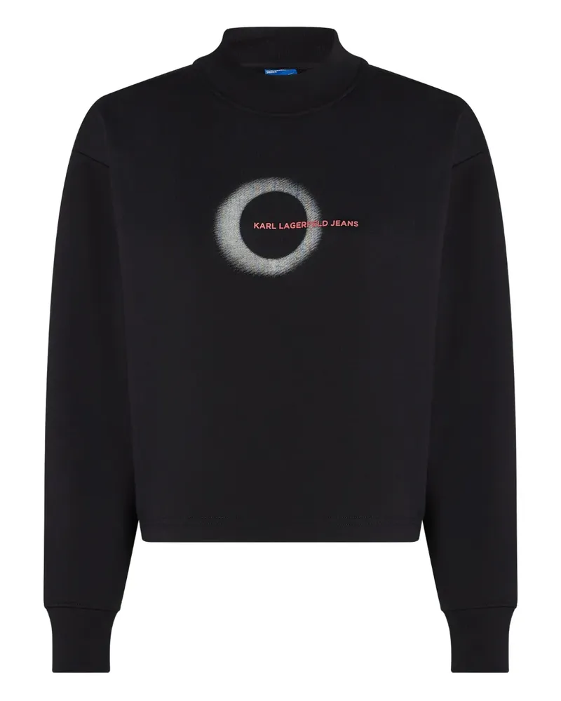Karl Lagerfeld Eclipse Sweatshirt mit Logo - 999 BLACK 999
