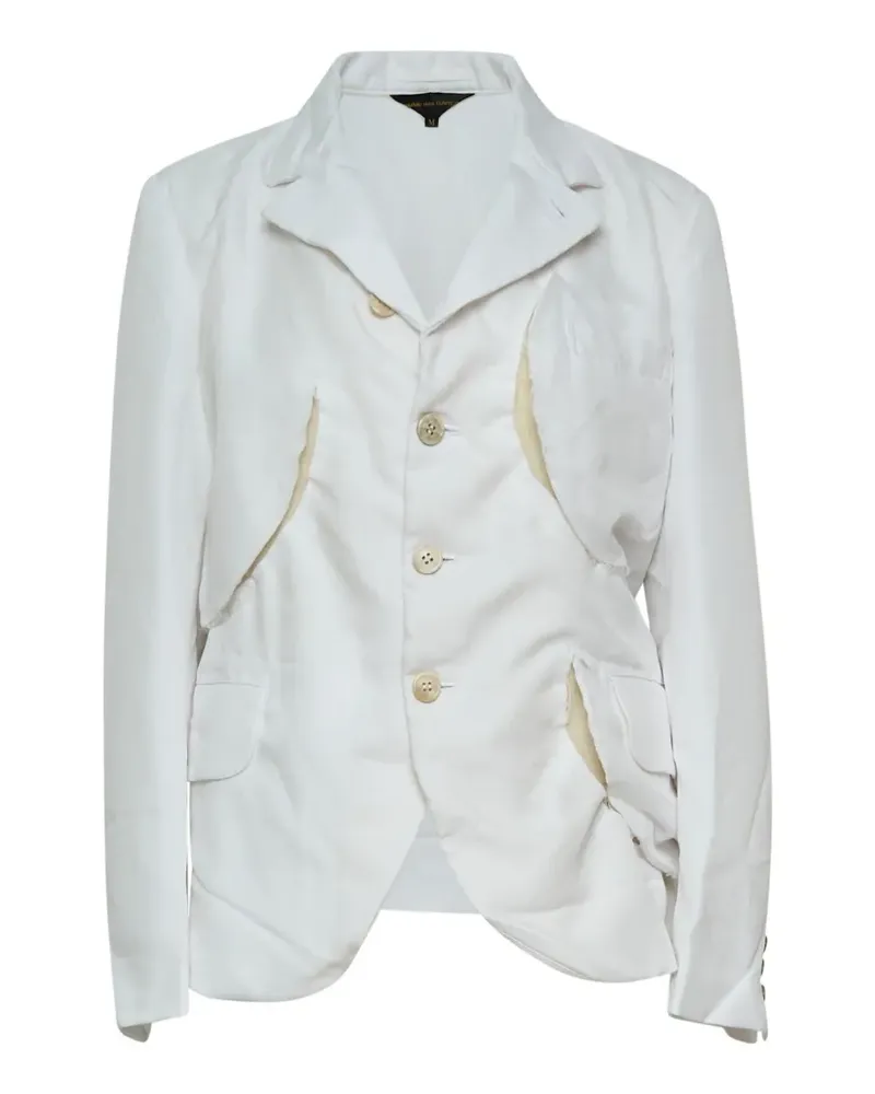 Comme des Garçons Jacke im Deconstructed-Look - Weiß Weiß