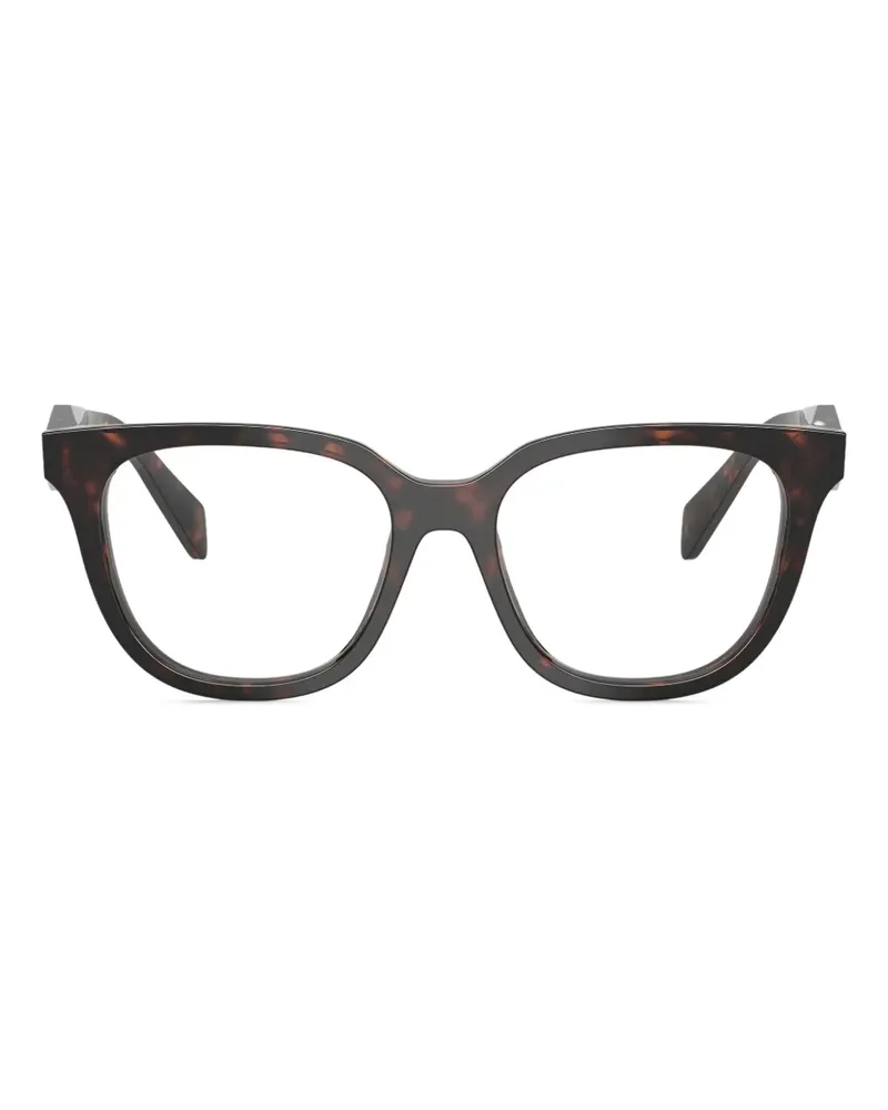 Prada Brille mit rundem Gestell - Braun Braun