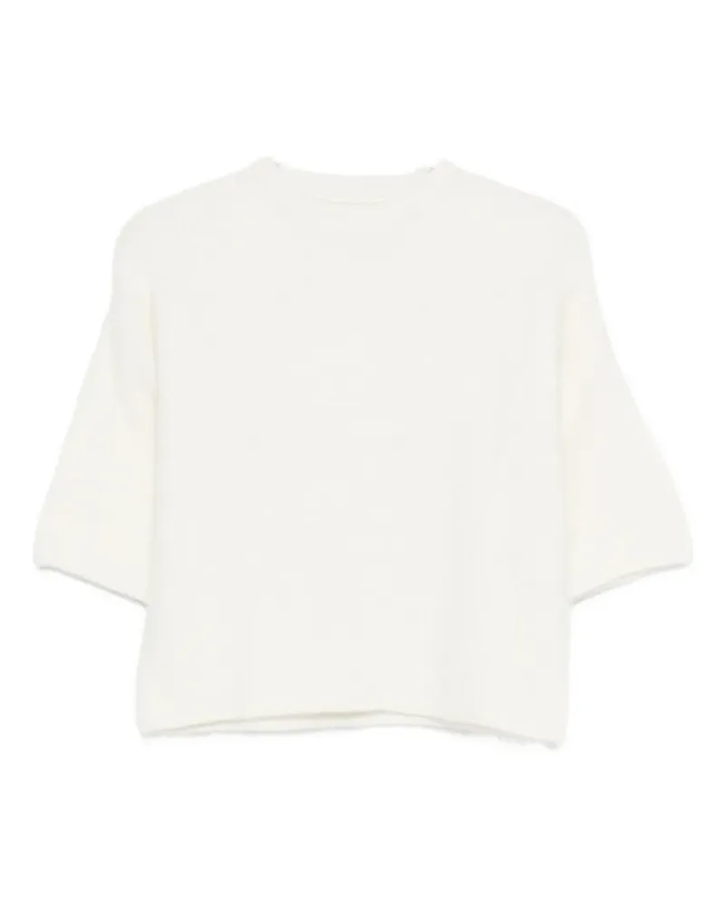 TELA Texturierter Pullover - Nude Nude