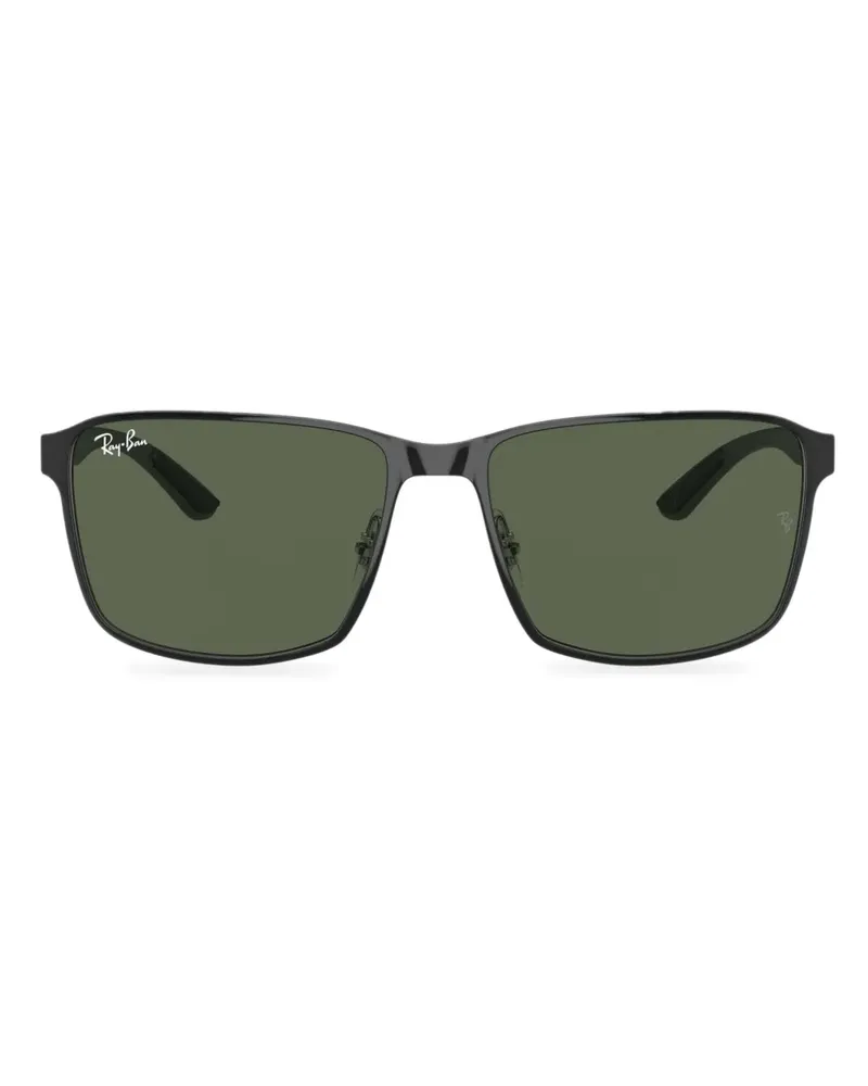 Ray Ban 0RB3721 Sonnenbrille mit eckigem Gestell - Schwarz Schwarz