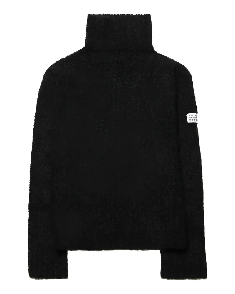 Maison Margiela bouclé high-neck sweater - Schwarz Schwarz