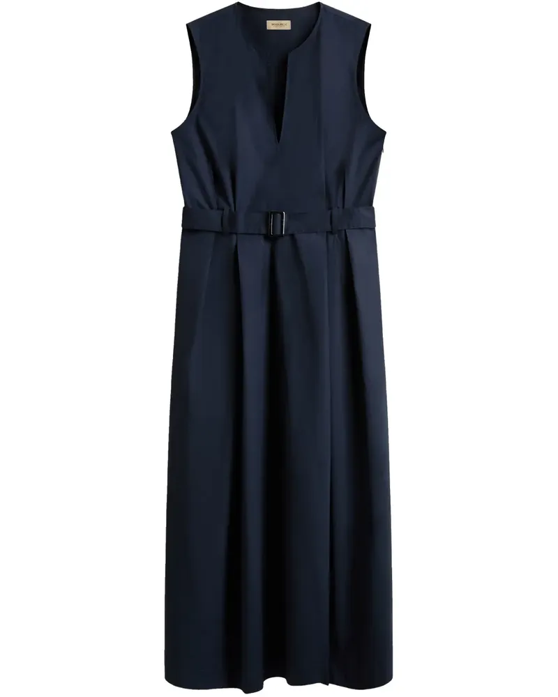 Woolrich Midikleid mit Gürtel - Blau Blau