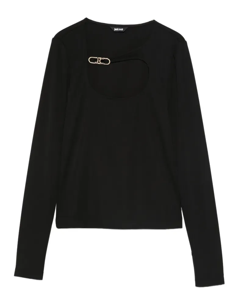 Just Cavalli Oberteil mit Cut-Outs - Schwarz Schwarz