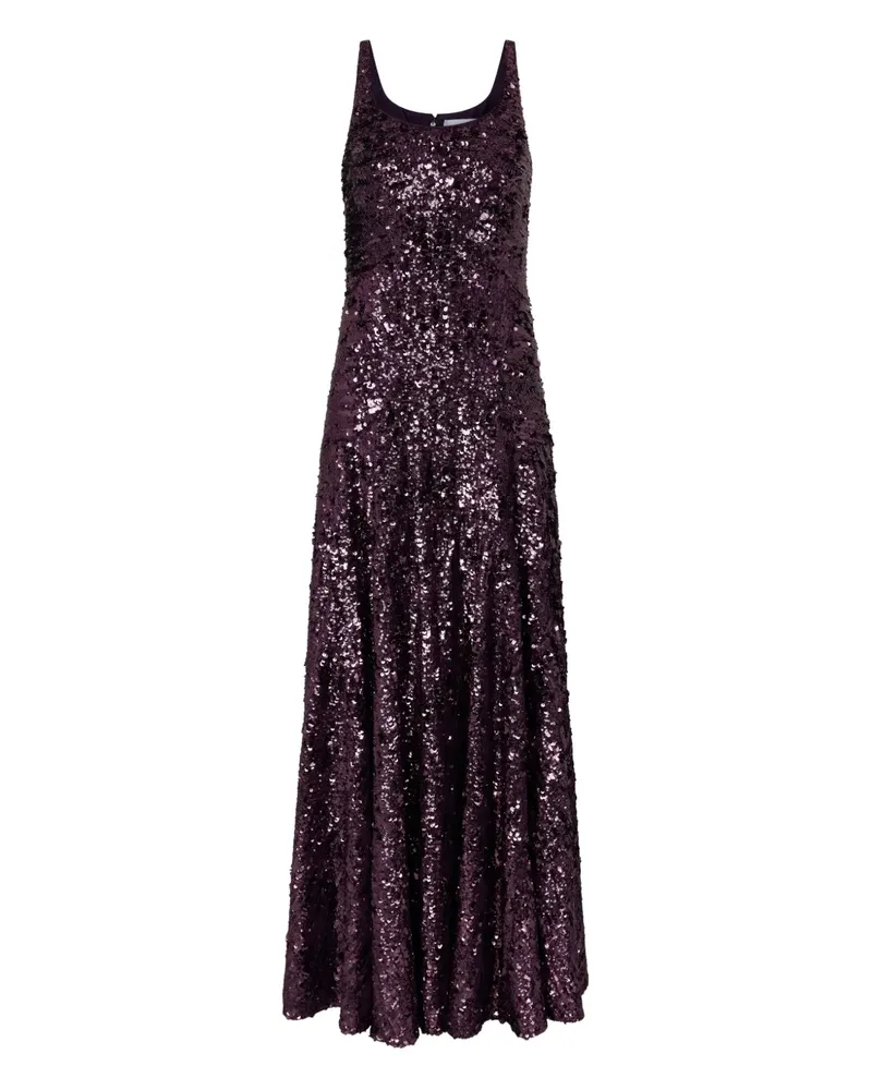 Paco Rabanne Maxikleid mit Pailletten - Violett Violett