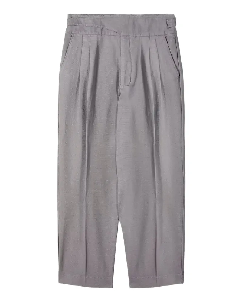 Patrizia Pepe pleated cotton pants - Grau Grau