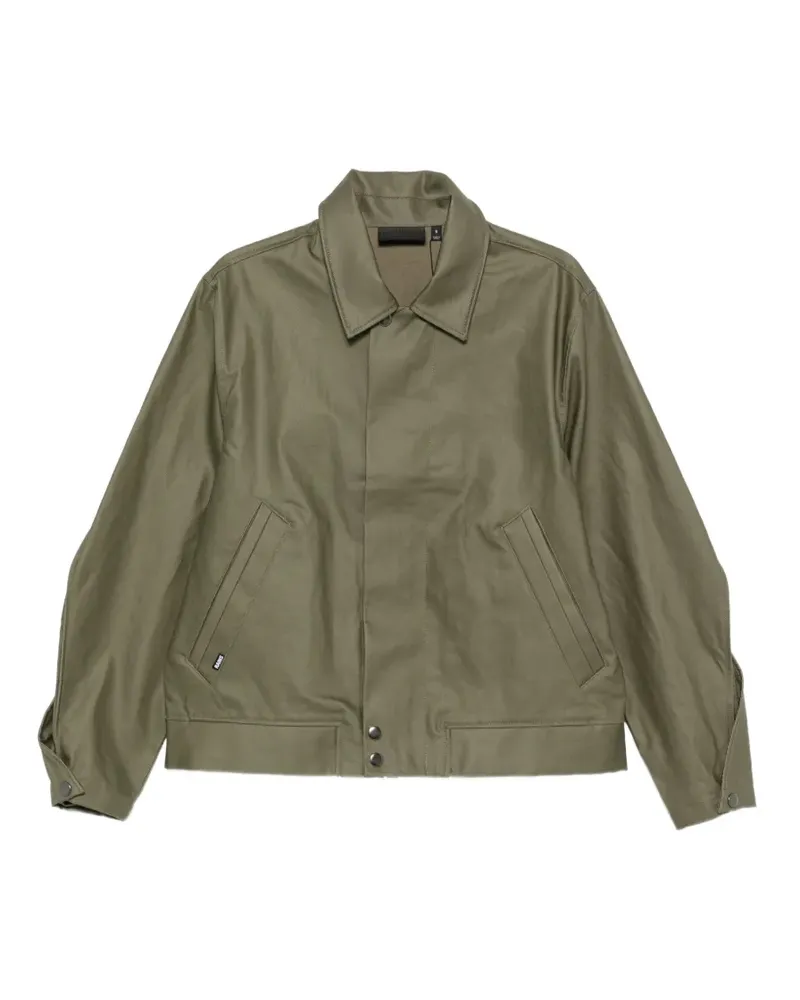 RAINS zip-up collared jacket - Grün Grün