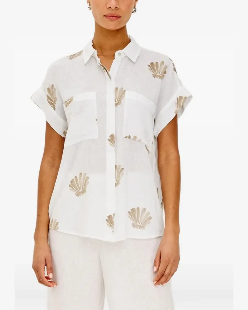 RAILS Cito shell-print pocket shirt - Weiß Weiß