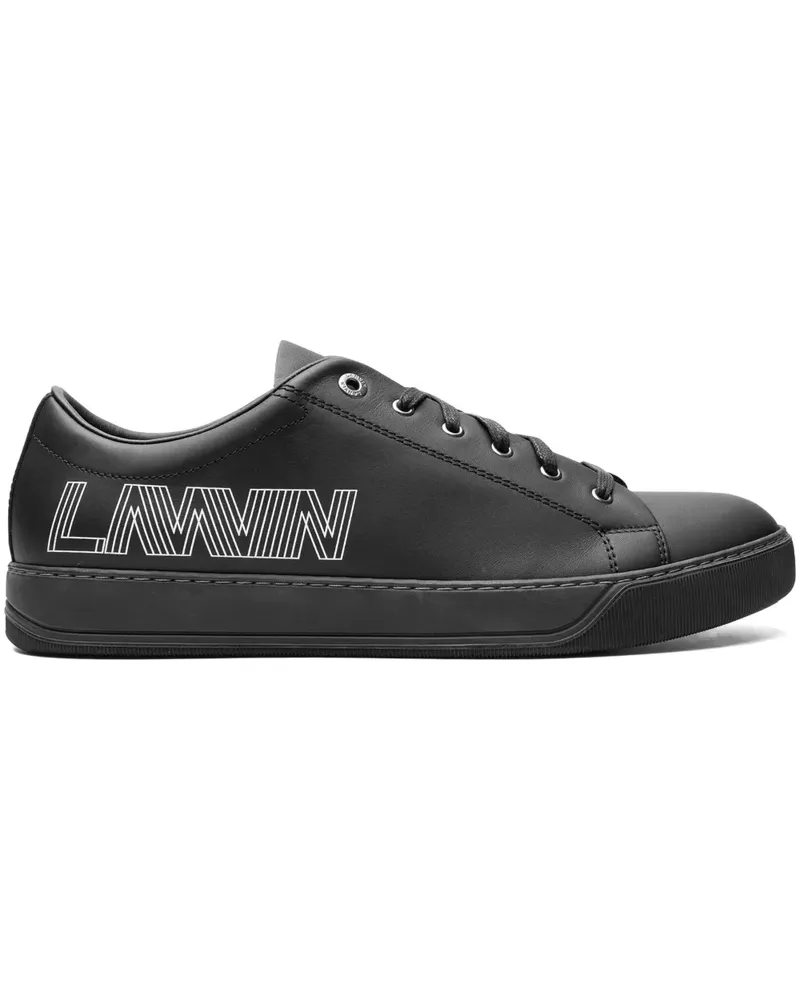 Lanvin Sneakers mit Logo-Print - Schwarz Schwarz