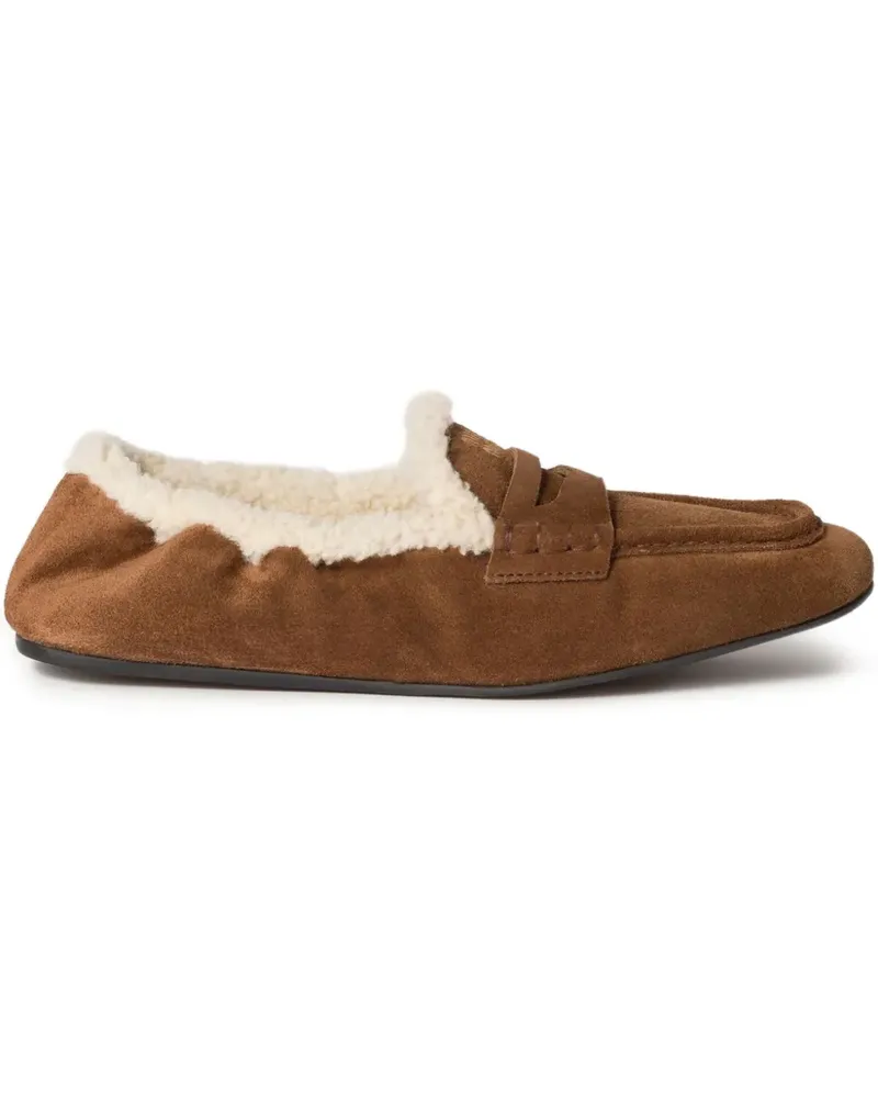 Miu Miu Loafer aus Wildleder - Braun Braun
