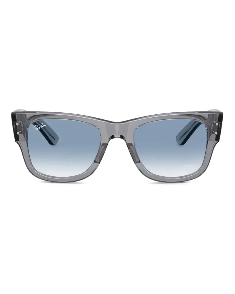 Ray Ban Mega Wayfarer Sonnenbrille mit eckigem Gestell - Grau Grau