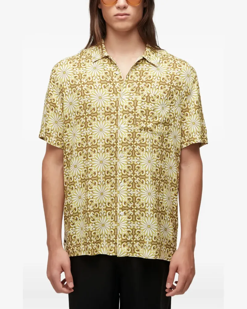 Osklen Garden Hemd mit Kacheleffekt - Nude Nude