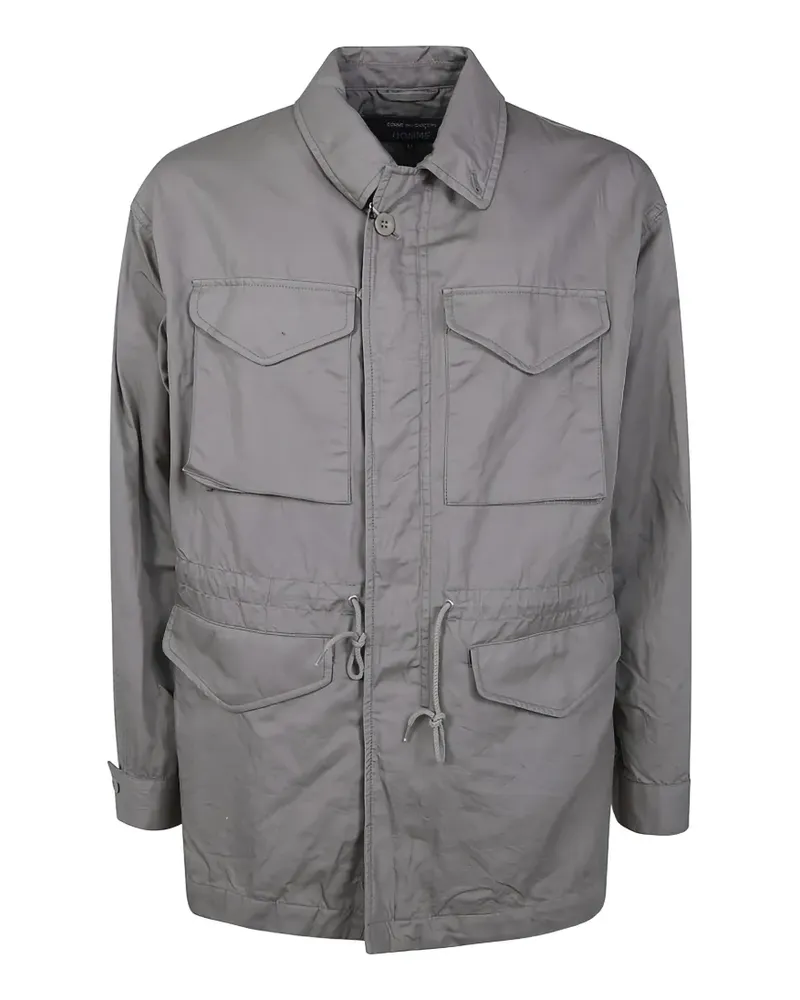 Comme des Garçons drawstring-waist multi-pocket jacket - Grau Grau