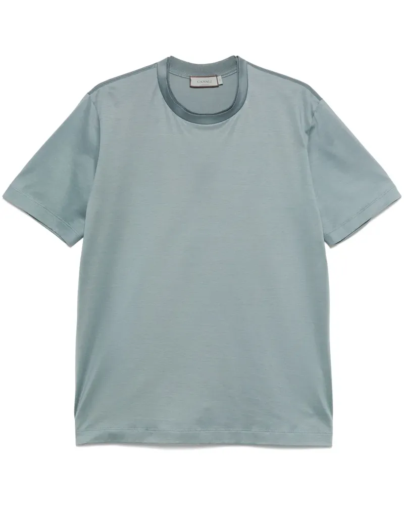 Canali Klassisches T-Shirt - Blau Blau