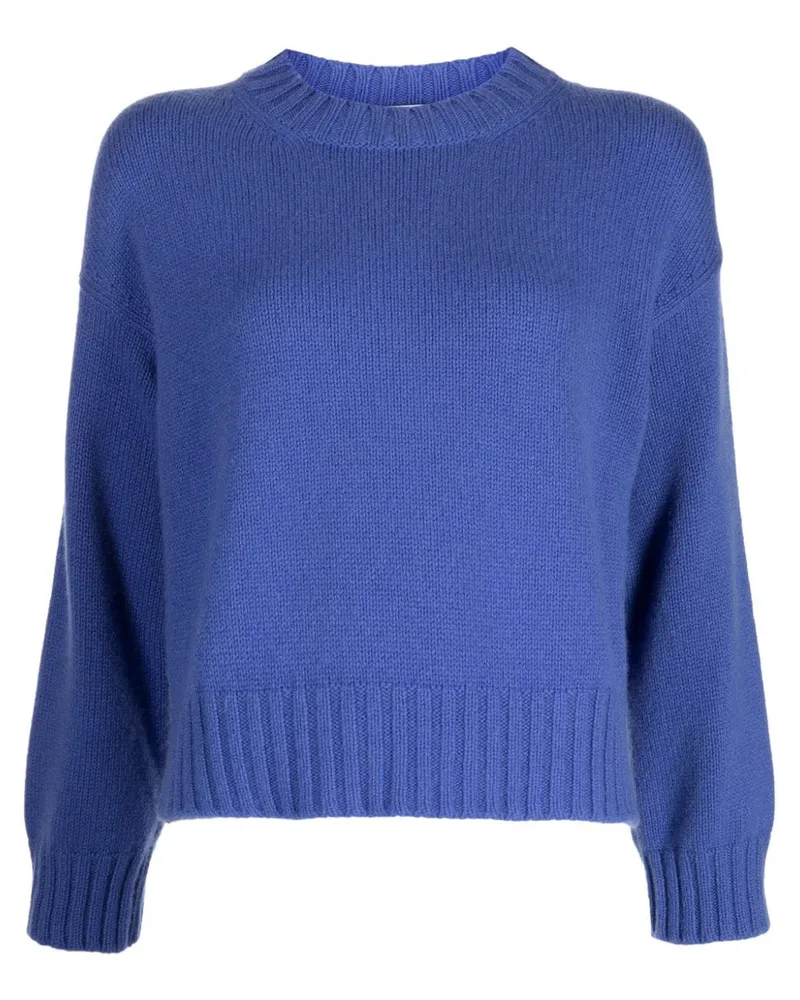 Pringle of Scotland Cropped-Kaschmirpullover Blau