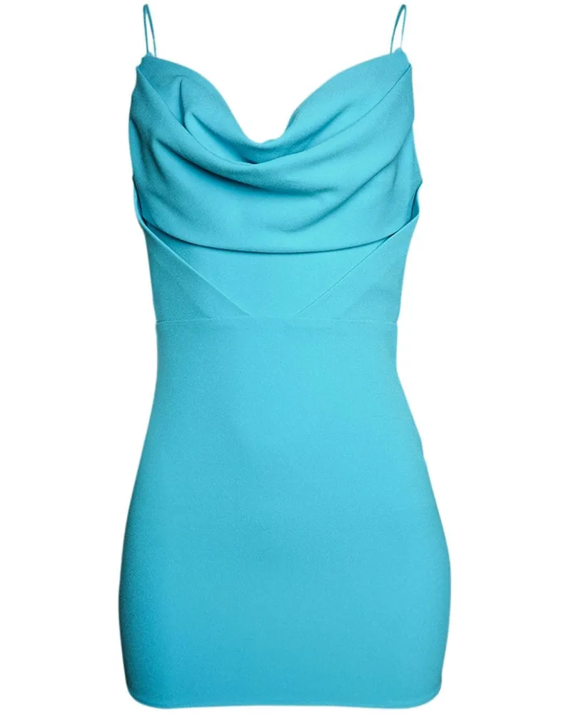 Alex Perry Kleid mit drapiertem Ausschnitt - Blau Blau