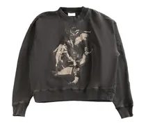 graphic-print sweatshirt - Schwarz