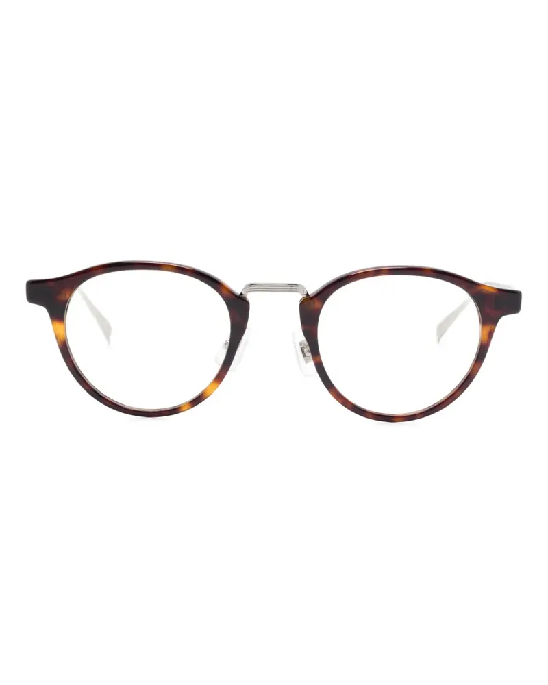 Dunhill Brille mit rundem Gestell - Braun Braun