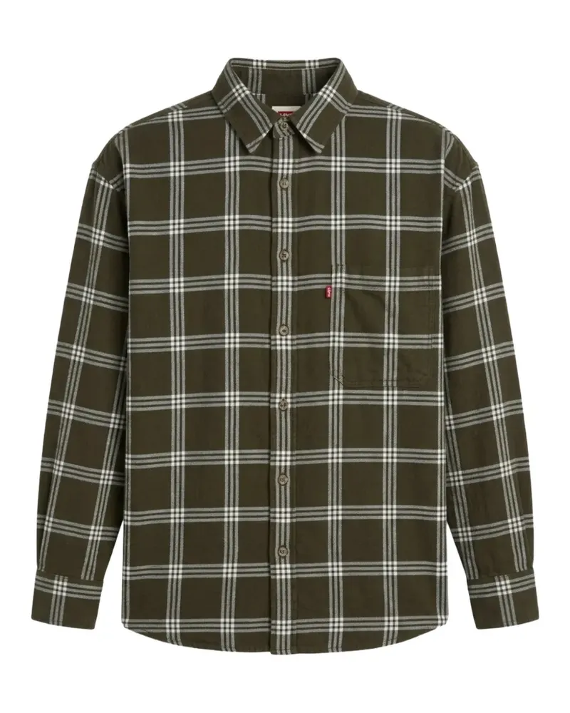 Levi's Kariertes Nash Flanellhemd - Grün Grün