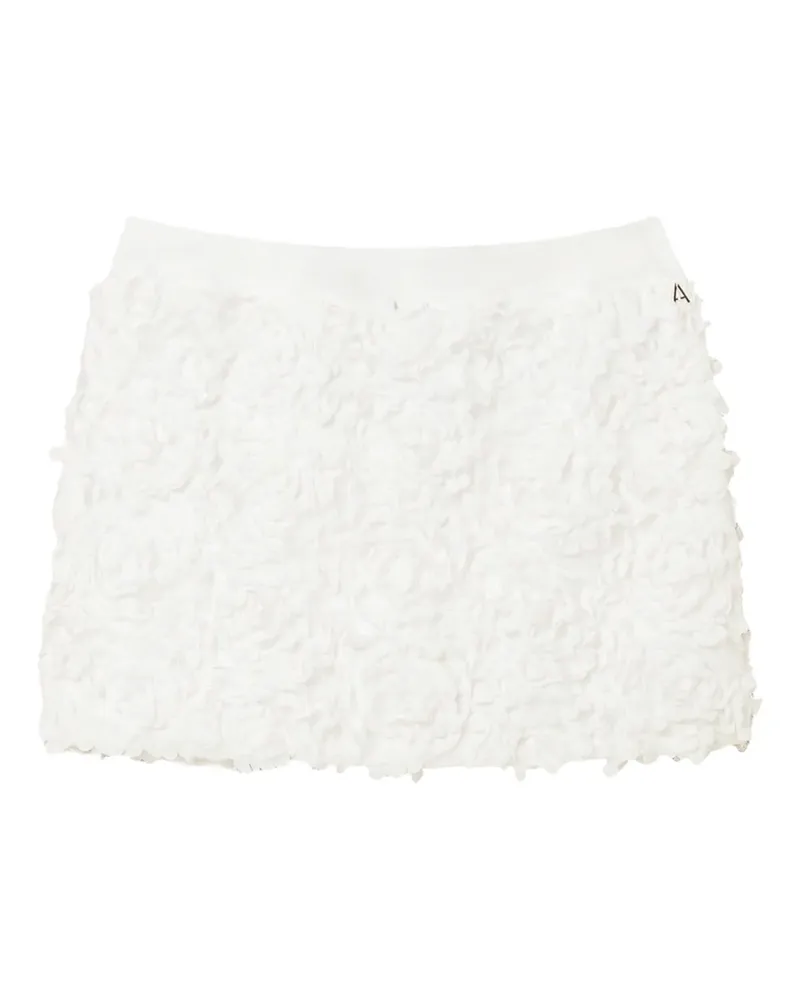 Twin-Set Minirock mit Blumen - Weiß Weiß