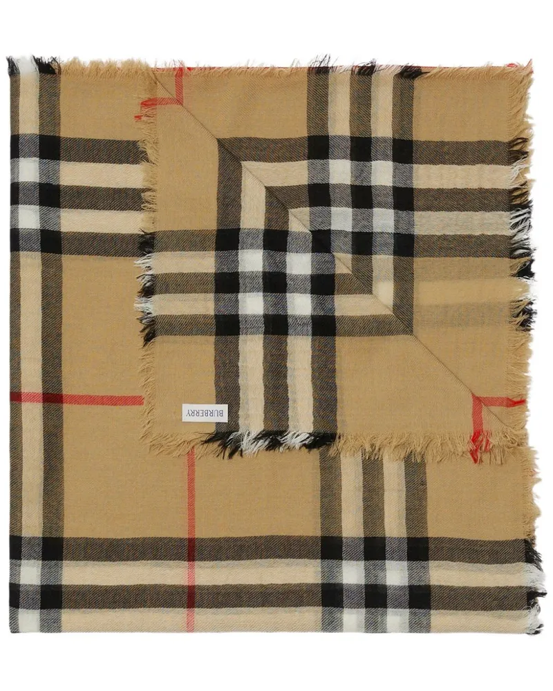 Burberry Schal mit Vintage-Check - Braun Braun