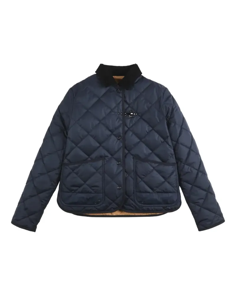 Fay quilted lobster-claw-fastening jacket - Blau Blau