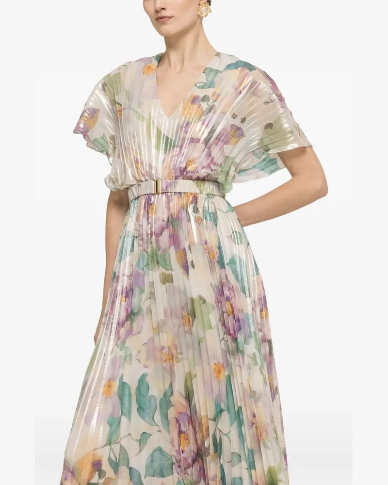 NISSA Midikleid mit Print - Nude Nude