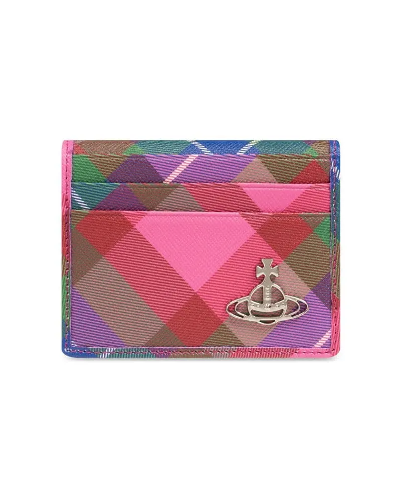 Vivienne Westwood Kartenetui mit Logo-Patch Rosa