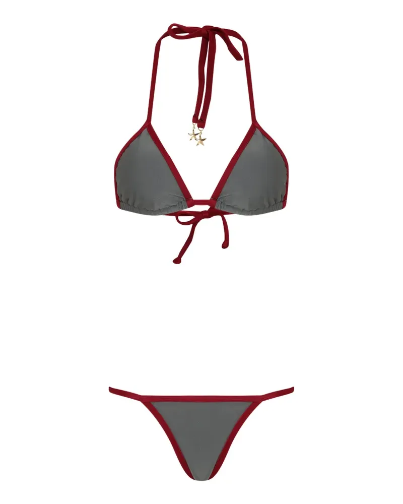 Amir Slama triangle-top bikini - Grau Grau