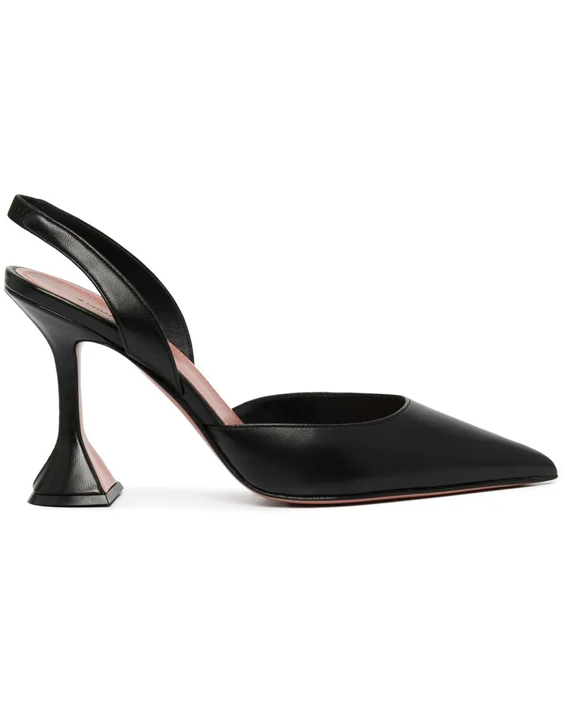 Amina Muaddi Holli Slingback-Pumps 95mm - Schwarz Schwarz