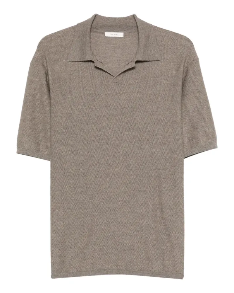 The Row Morand Herringbone T-shirt - Braun Braun