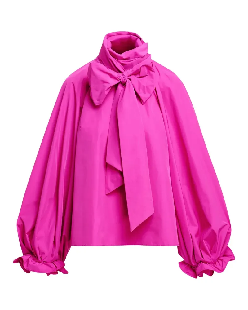 Essentiel Oversized-Bluse mit Schleife - Rosa Rosa