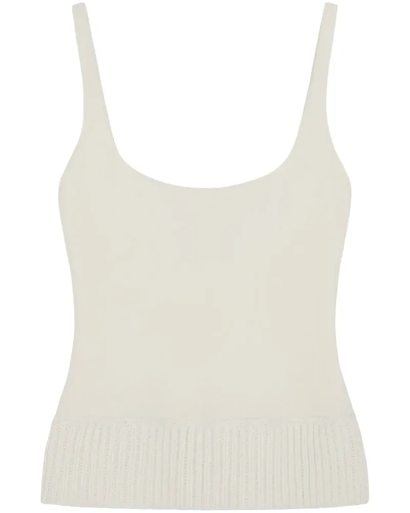16ARLINGTON Geripptes Keo Tanktop - Weiß Weiß