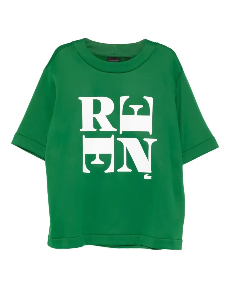 Lacoste T-Shirt mit grafischem Print - Grün Grün