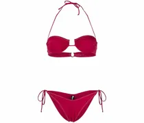 Neckholder-Bikini - Rot