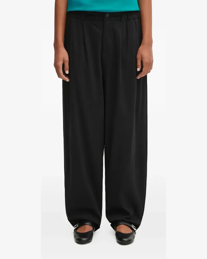 PANGAIA pleated trousers - Schwarz Schwarz