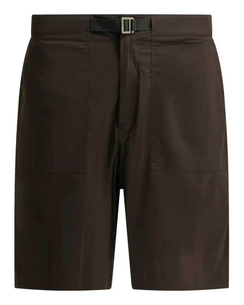 Houdini Liquid Chore belted patch-pocket shorts - Braun Braun