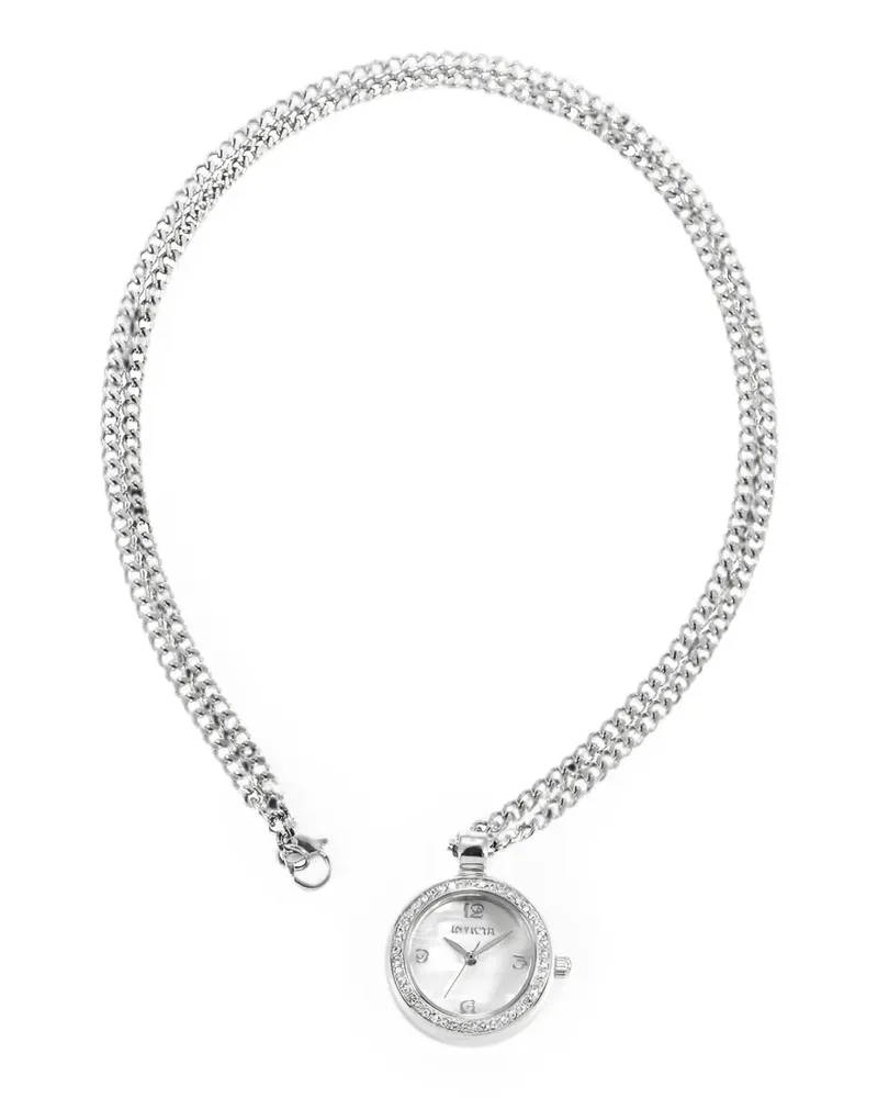 Invicta crystal-embellished 22.5mm necklace watch - Weiß Weiß