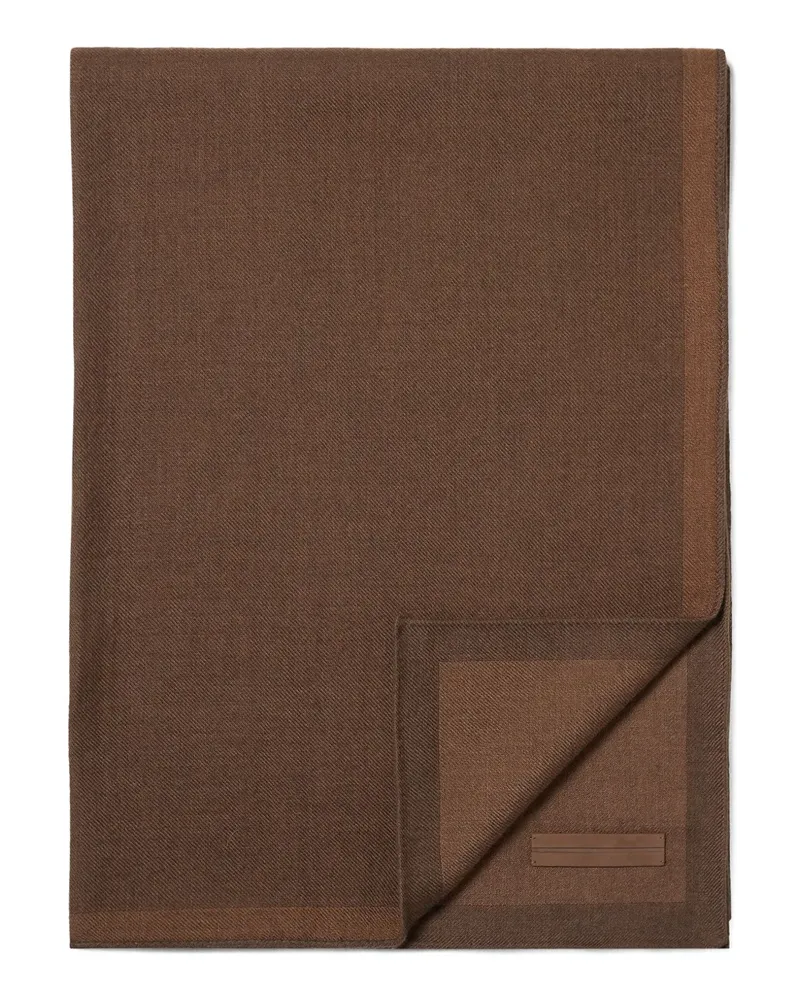 Ermenegildo Zegna Schal aus Seiden-Kaschmirgemisch - Braun Braun