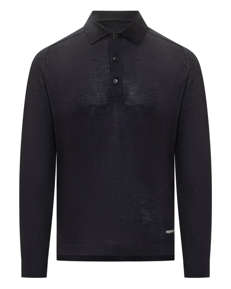 Premiata Langärmeliges Poloshirt - Blau Blau